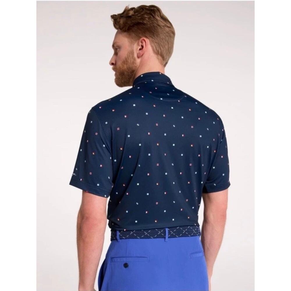 Walter Hagen Men's Navy Blue Sailing Novelty Print Golf Polo - Picture 3 of 4